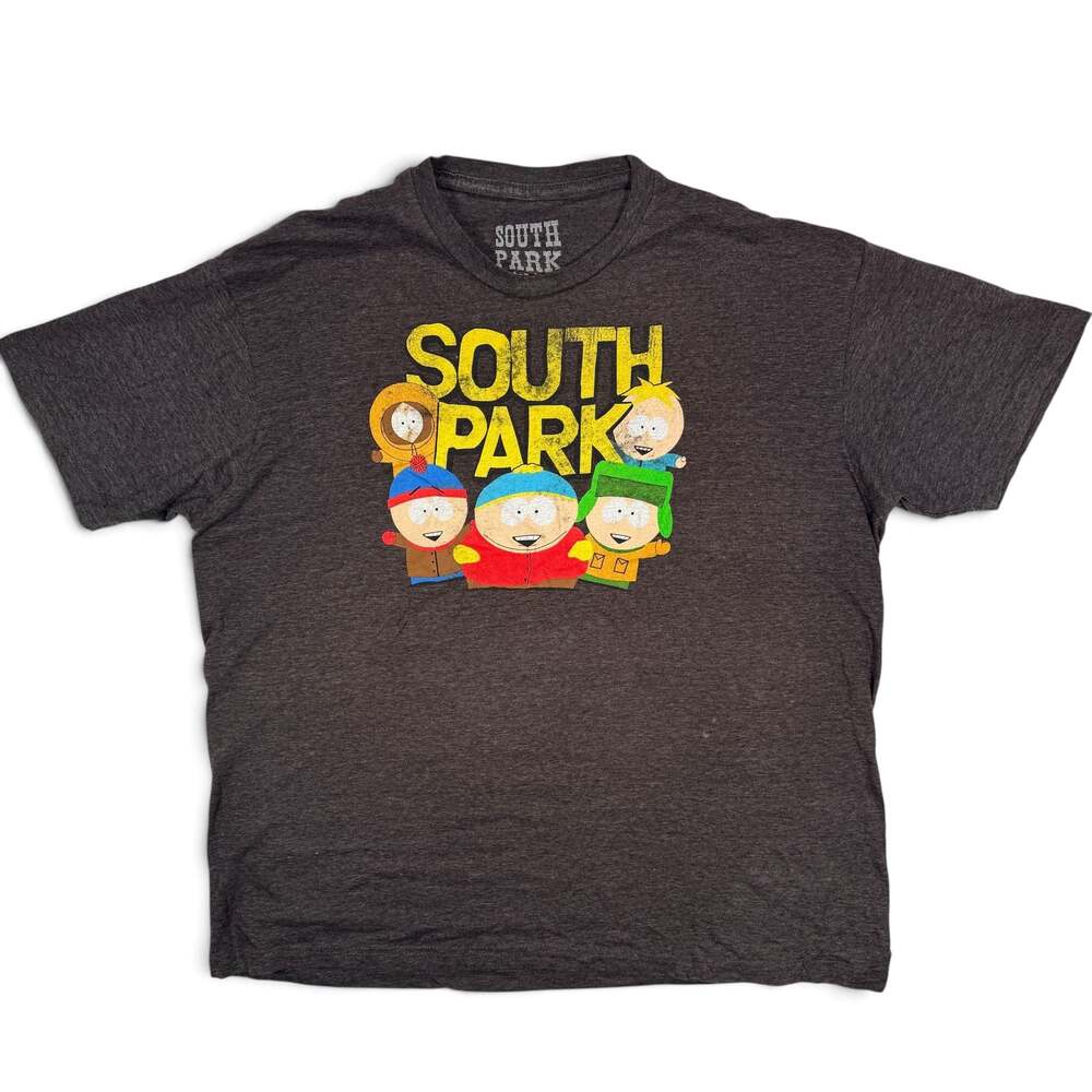 South Park Characters Charcoal XL Graphic T-Shirt